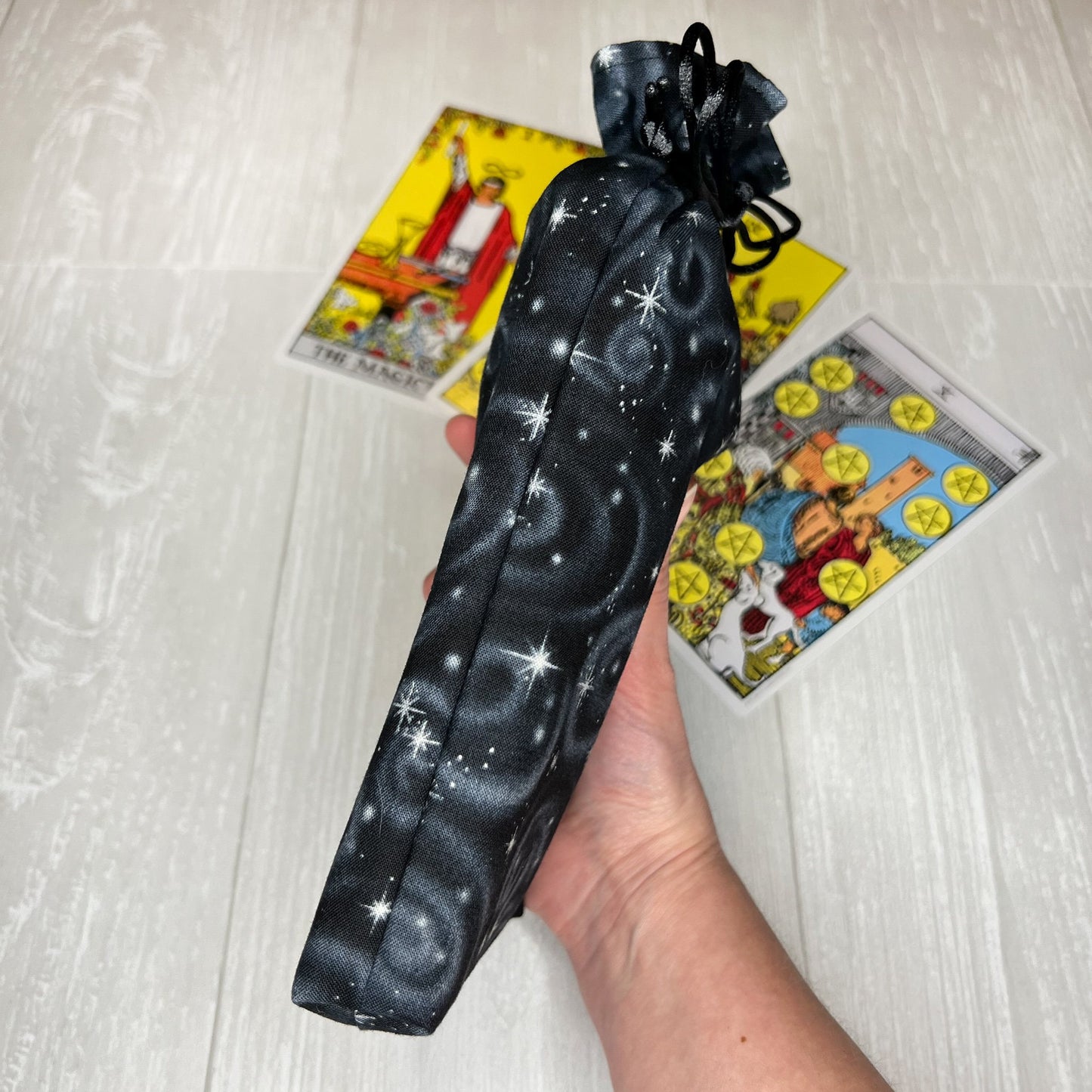 Large Sized Black Galactic Tarot Bag