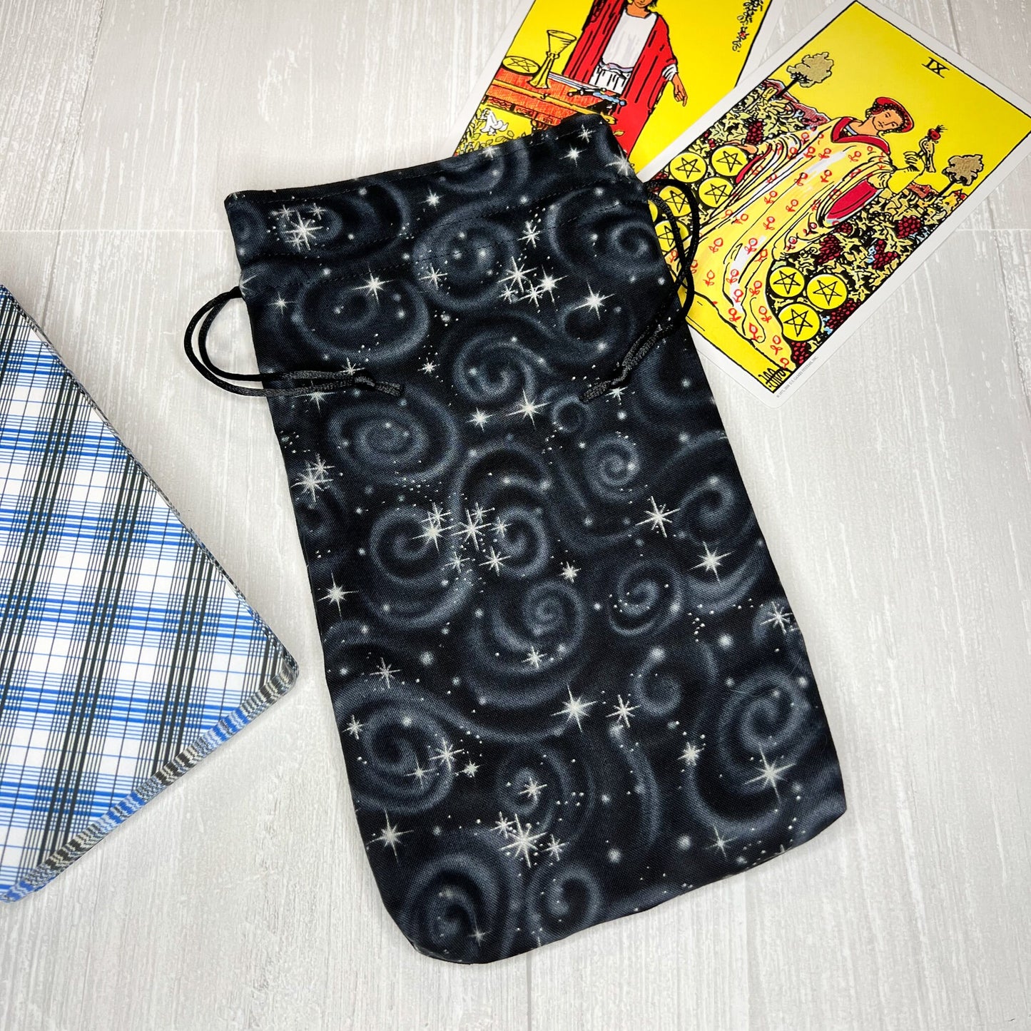 Large Sized Black Galactic Tarot Bag