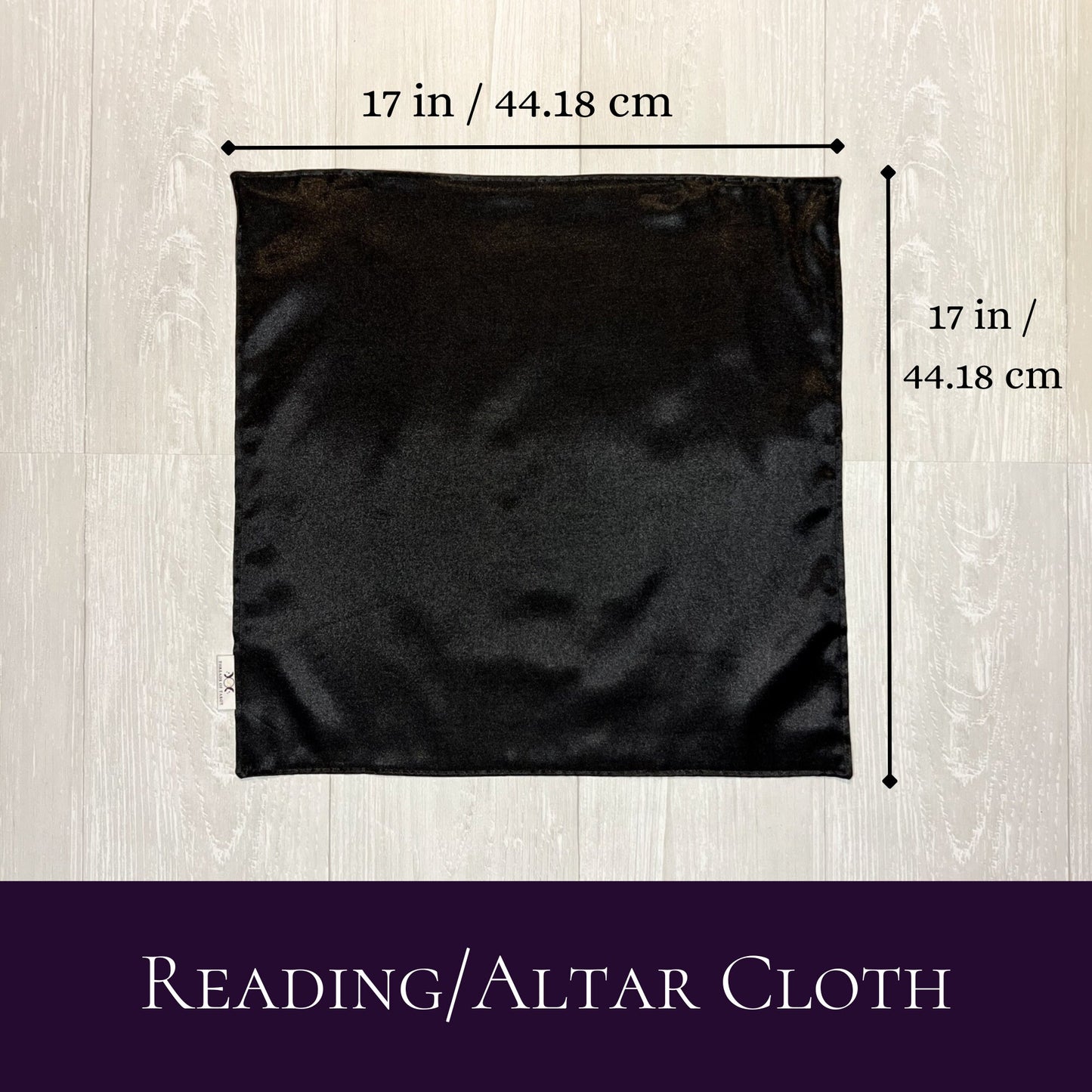 Black Satin Tarot Altar Cloth