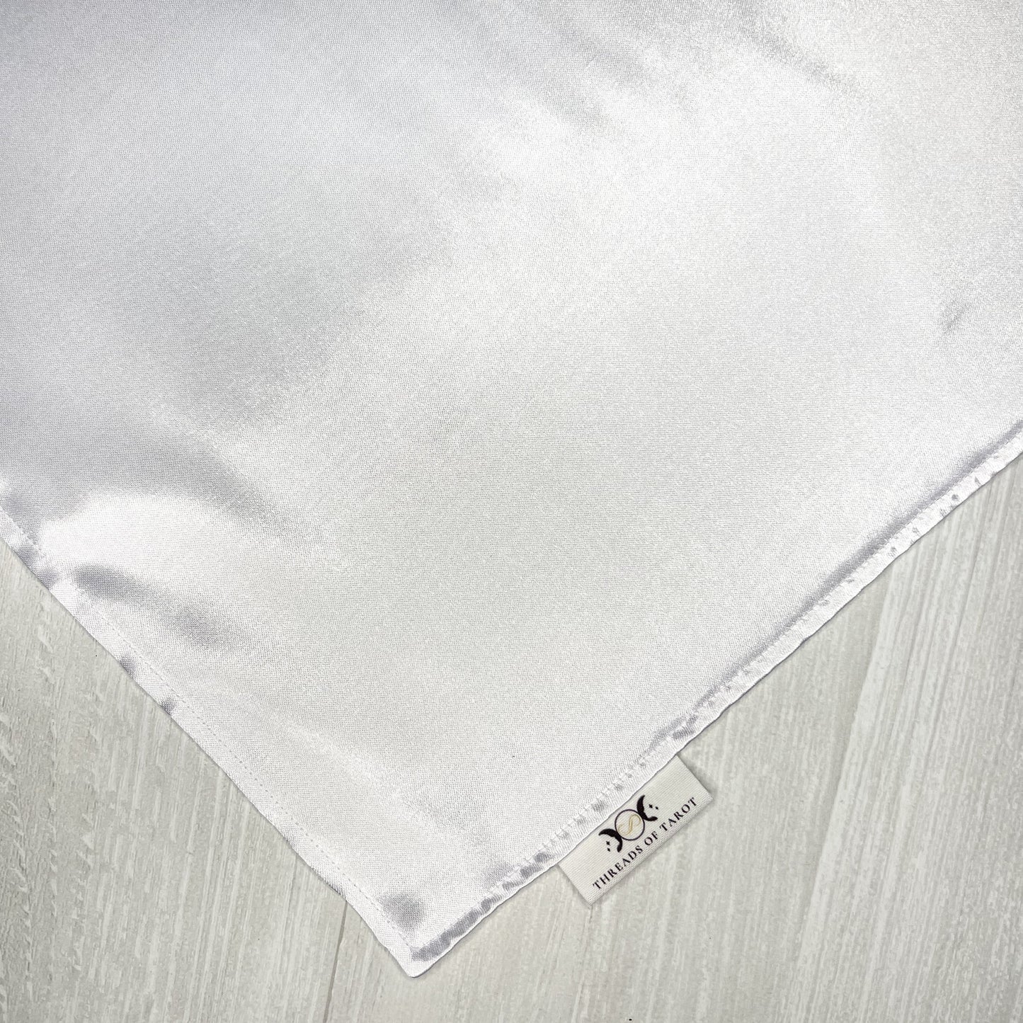White Satin Tarot Altar Cloth