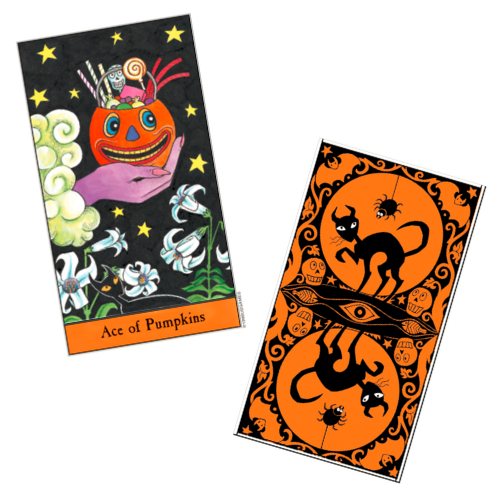 Halloween Tarot in a Tin