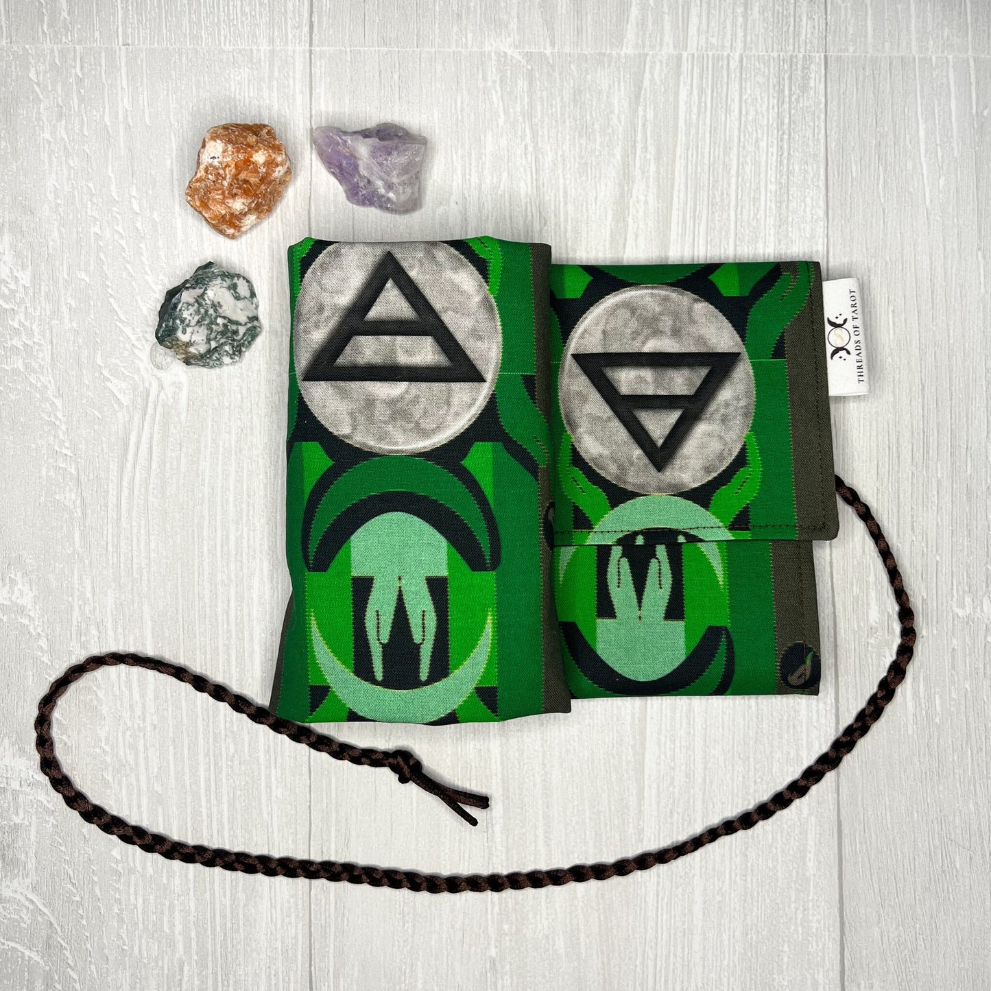 Earth Symbol Tarot Wrap, Element Tarot Deck Storage Cloth, Tarot Card Holder, Pagan Witchcraft Wiccan Divination Supplies, Tarot Accessories