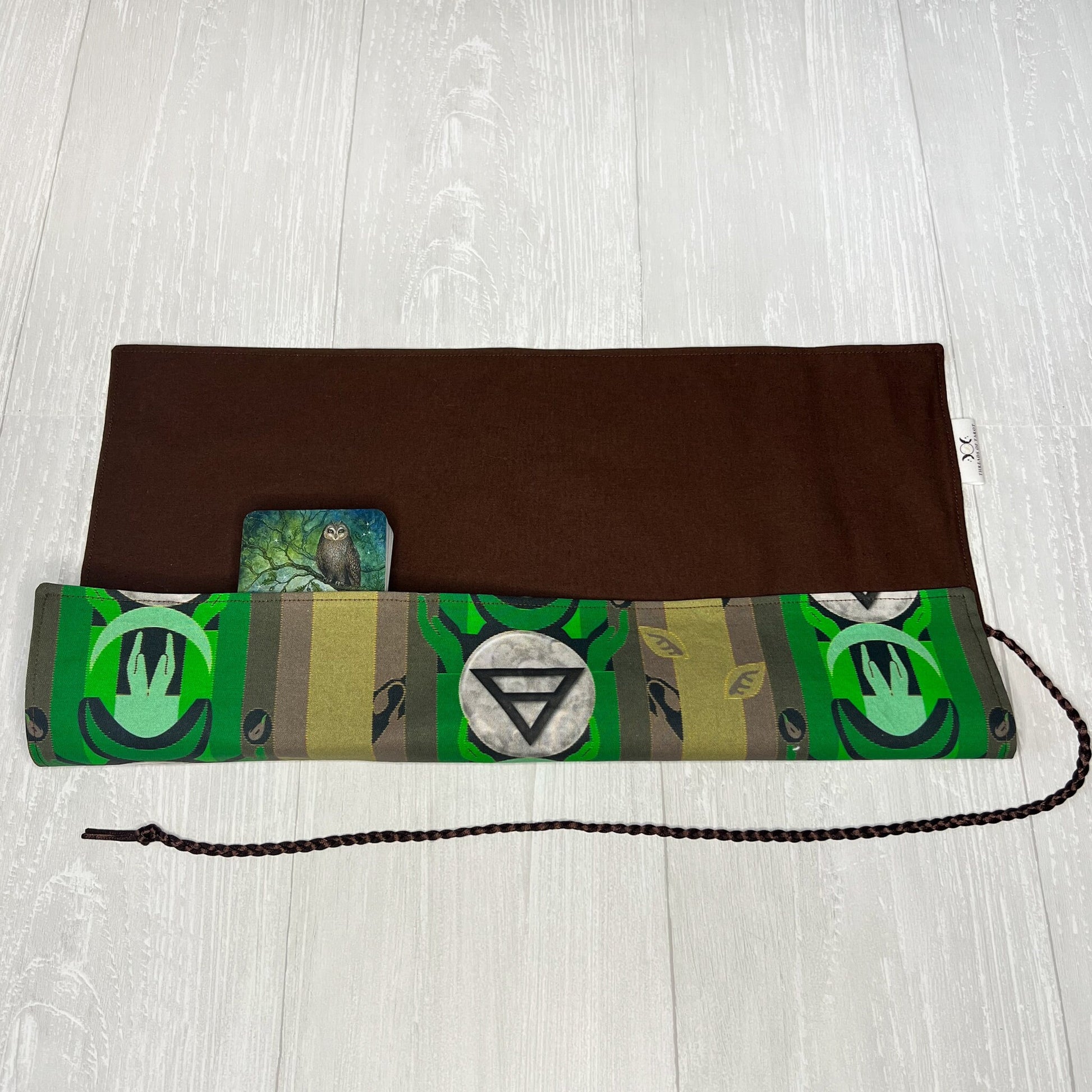 Earth Symbol Tarot Wrap, Element Tarot Deck Storage Cloth, Tarot Card Holder, Pagan Witchcraft Wiccan Divination Supplies, Tarot Accessories