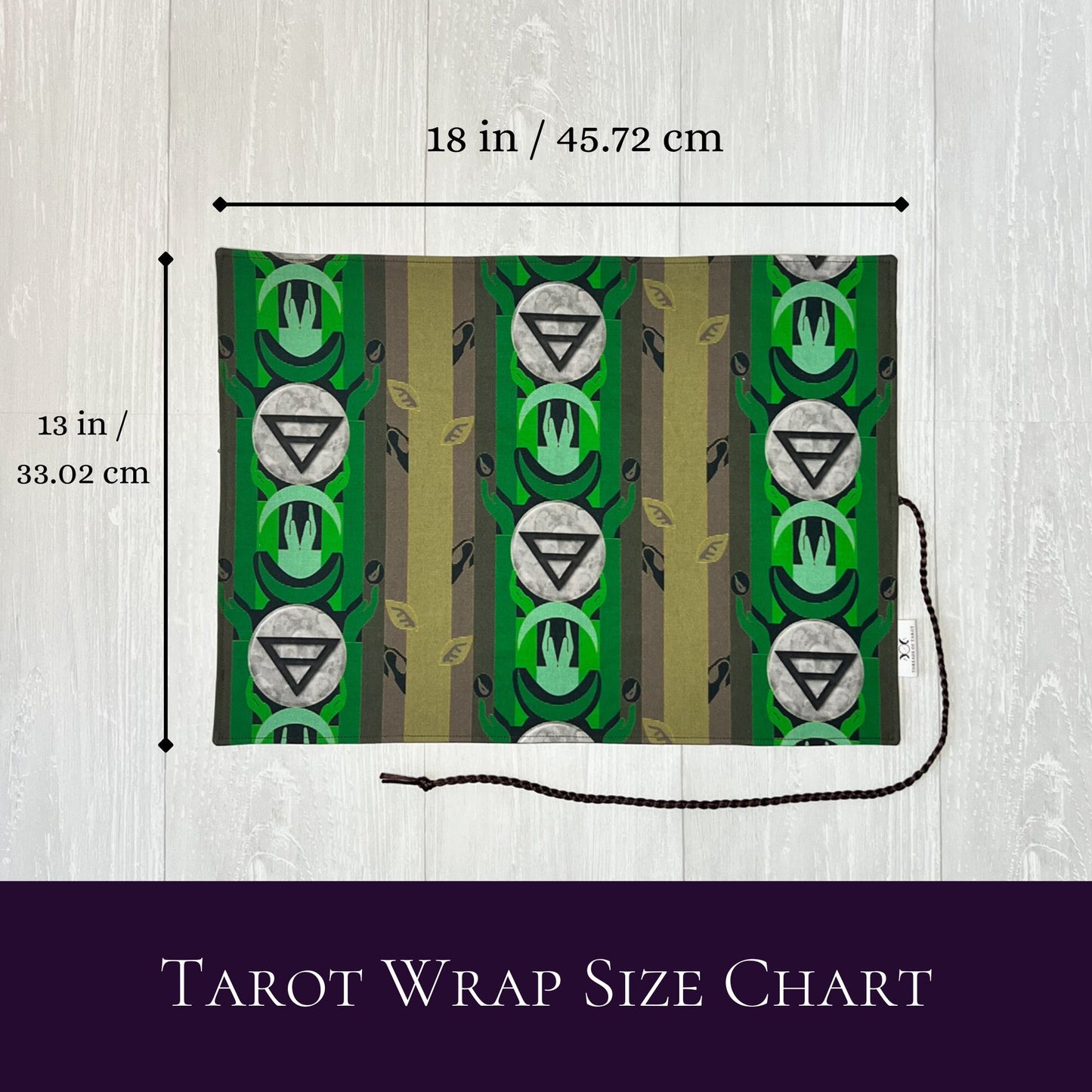 Earth Symbol Tarot Wrap, Element Tarot Deck Storage Cloth, Tarot Card Holder, Pagan Witchcraft Wiccan Divination Supplies, Tarot Accessories