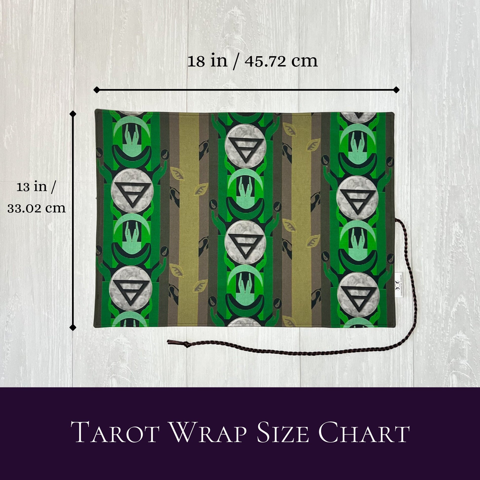 Earth Symbol Tarot Wrap, Element Tarot Deck Storage Cloth, Tarot Card Holder, Pagan Witchcraft Wiccan Divination Supplies, Tarot Accessories