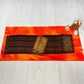 Fire Altar Cloth, Rectangle Orange Tarot Reading Cloth, Elemental Tarot Reading Supplies & Accessories, Rune Casting, Witch Tarot Reader