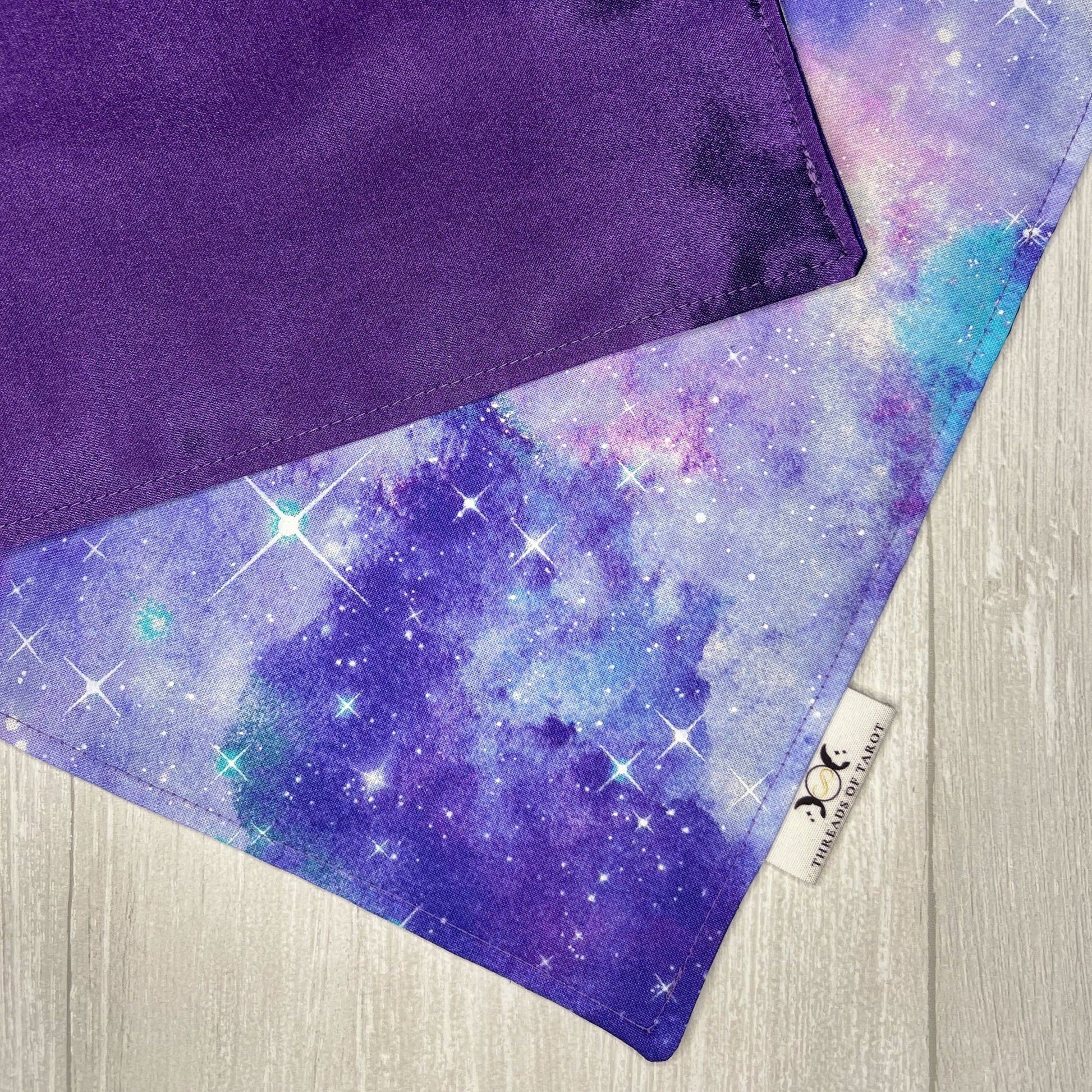 Purple Galactic Altar Cloth, Tarot Reading Cloth, Ritual Cloth, Rune Casting, Tarot Reading Supplies, Witchy Gift Supplies, Divination Tools