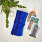 Blue Tarot Wrap w/ Charm Beads, Tarot Fold Over Pouch, Tarot Supplies & Accessories, Tarot Card Holder, Divination Tools, Tarot Reader Gift