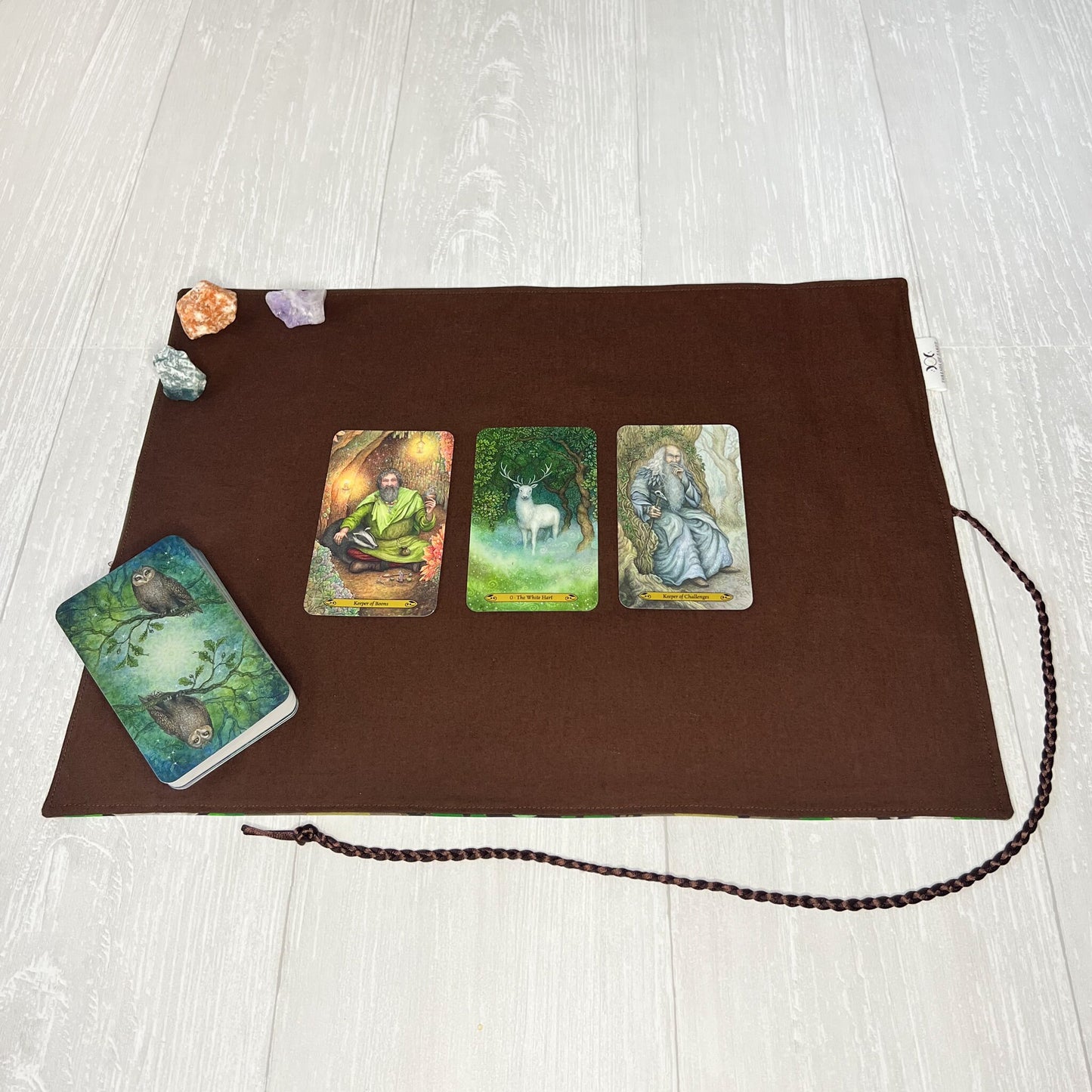 Earth Symbol Tarot Wrap, Element Tarot Deck Storage Cloth, Tarot Card Holder, Pagan Witchcraft Wiccan Divination Supplies, Tarot Accessories