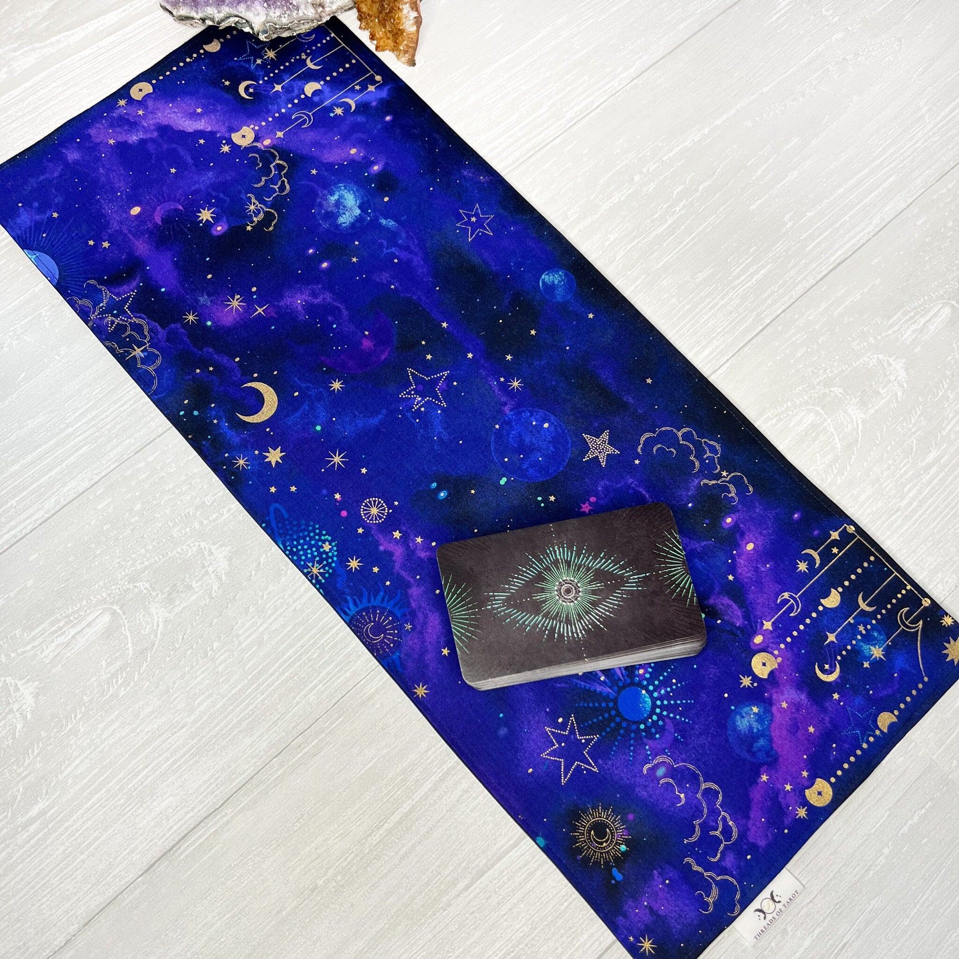 Celestial Altar Cloth, Rectangle Tarot Reading Cloth, Ritual Cloth, Rune Casting, Tarot Supplies, Witchy Gift Supplies, Divination Tools