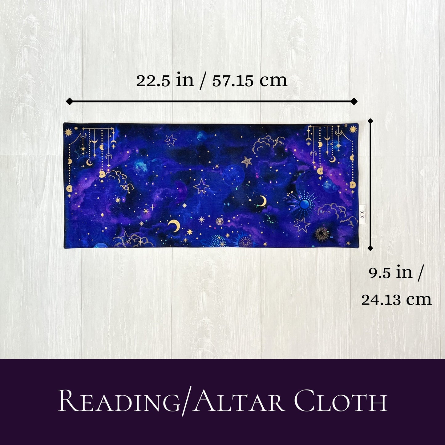 Celestial Altar Cloth, Rectangle Tarot Reading Cloth, Ritual Cloth, Rune Casting, Tarot Supplies, Witchy Gift Supplies, Divination Tools
