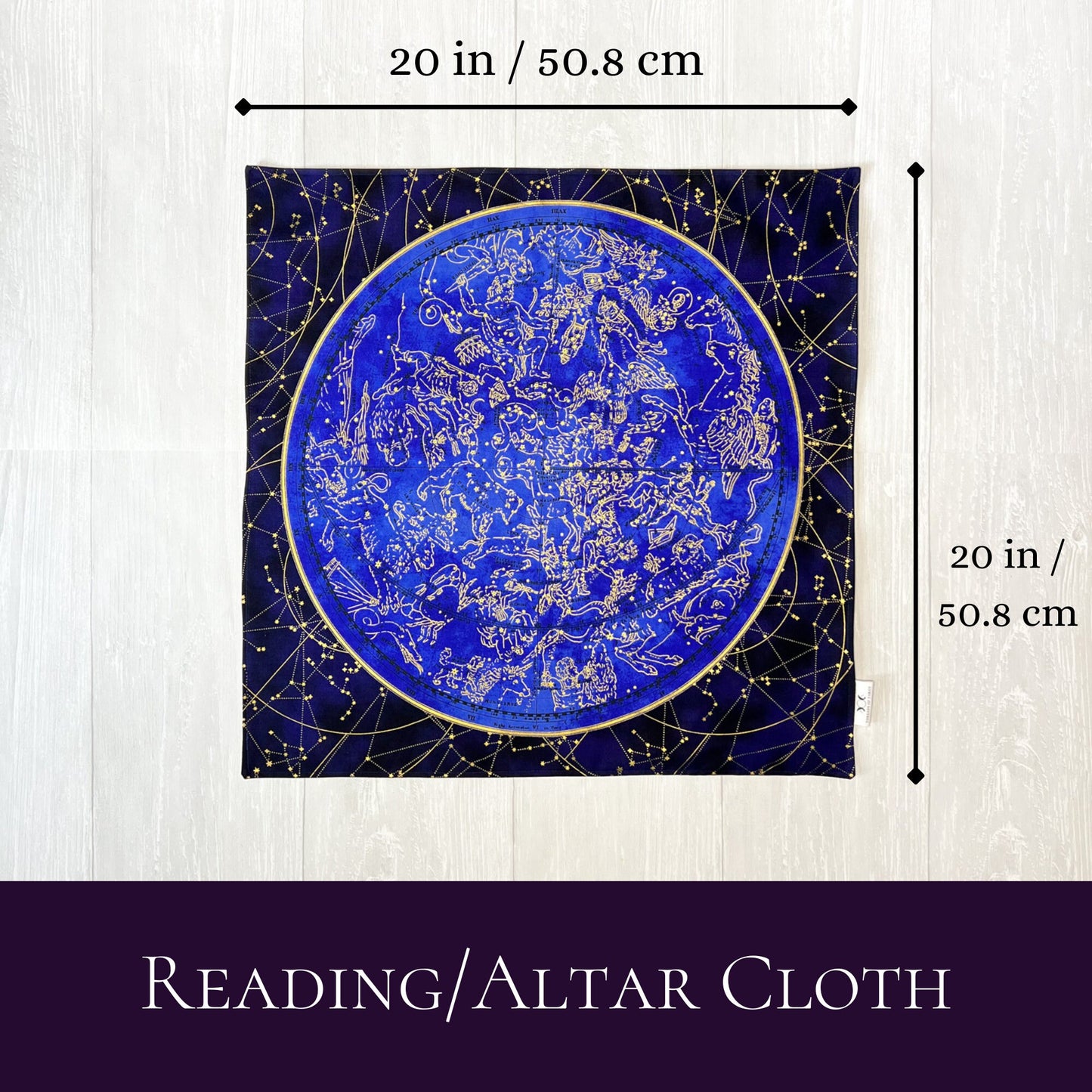 Zodiac Map Altar Cloth, Tarot Reading Cloth, Ritual Cloth, Rune Casting, Tarot Reading Supplies, Witchy Gift Supplies, Divination Tools