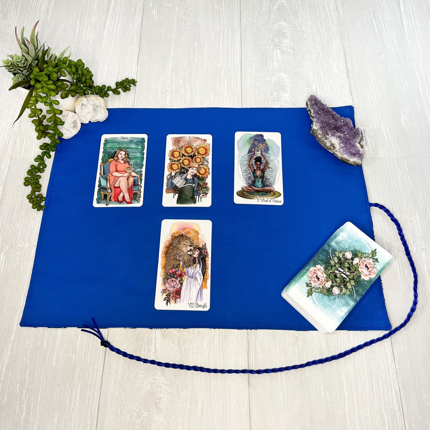 Seashell Tarot Wrap, Tarot Deck Storage Cloth, Tarot Card Holder, Pagan Witchcraft Wiccan Divination Tools & Supplies, Tarot Accessories