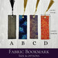 Fabric Bookmarks / Witchy Book Accessories / Book Page Holder / Book of Shadows & Spell Book Mark / Book Gifts / Metallic Unique Bookmark