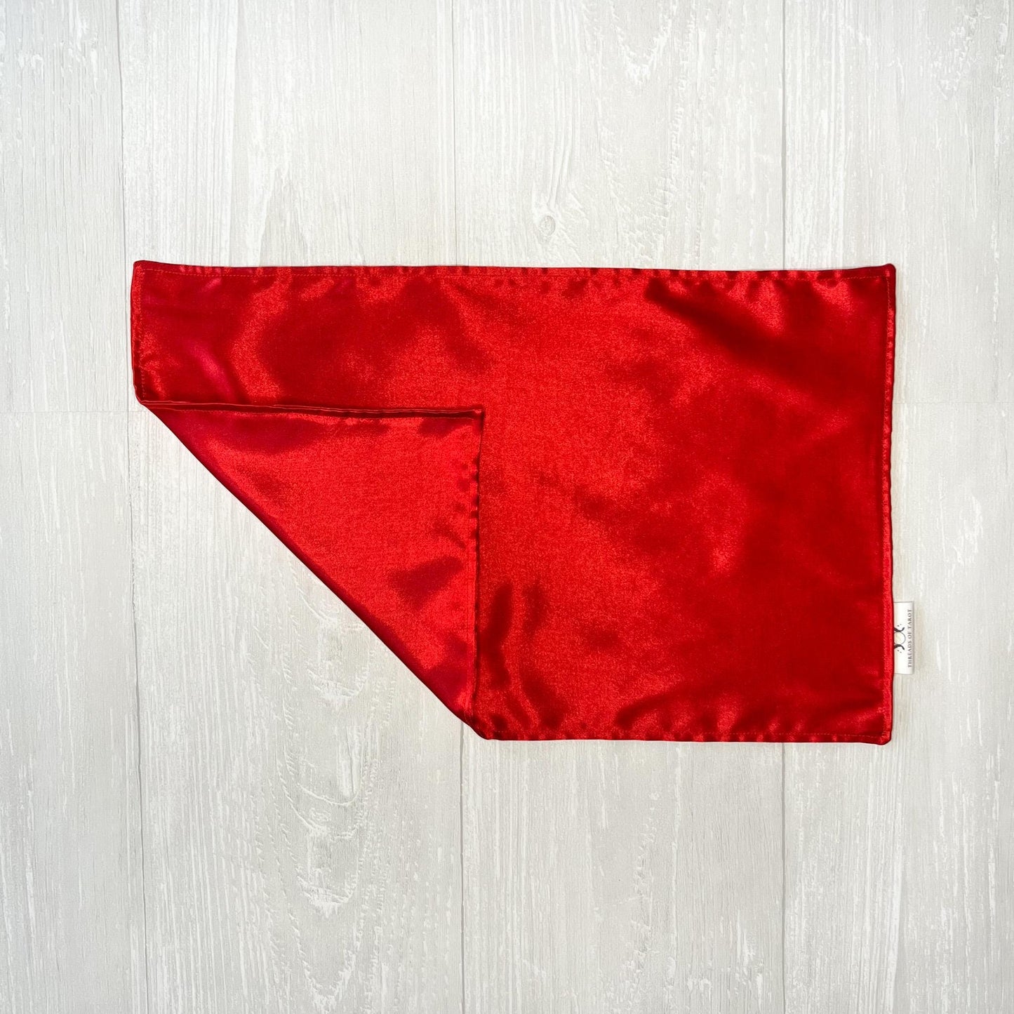 Small Red Satin Altar Cloth, Tarot Reading Cloth, Ritual Cloth, Rune Casting, Tarot Reading Supplies, Divination Tool, Witch Altar Decor