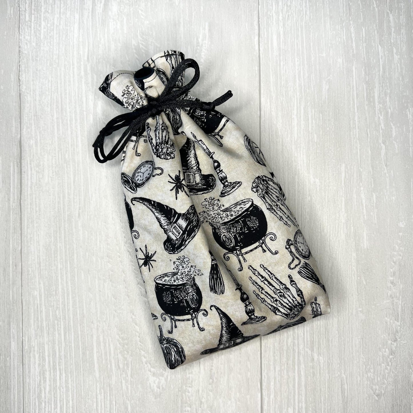 Witchy Tarot Bag, Drawstring Pouch, Tarot Deck Storage Holder, Standard Tarot, Halloween Witchcraft Wiccan Divination Gifts & Supplies