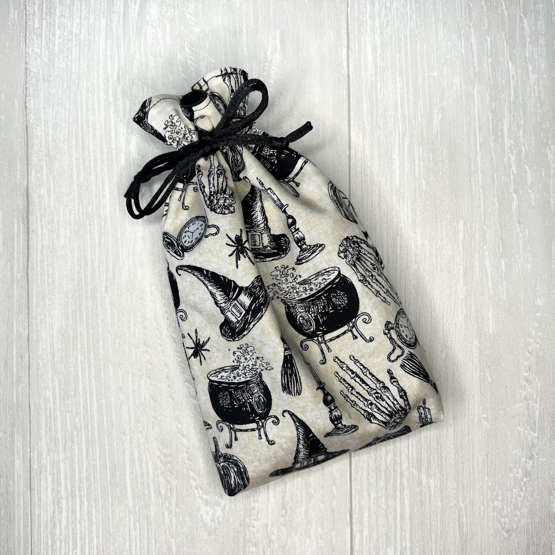 Witchy Tarot Bag, Drawstring Pouch, Tarot Deck Storage Holder, Standard Tarot, Halloween Witchcraft Wiccan Divination Gifts & Supplies