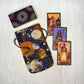 Celestial Tarot Bag, Drawstring Pouch, Tarot Deck Storage Holder, Standard Tarot, Moons Planet Witchcraft Wiccan Divination Gifts & Supplies