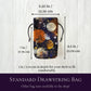 Celestial Tarot Bag, Drawstring Pouch, Tarot Deck Storage Holder, Standard Tarot, Moons Planet Witchcraft Wiccan Divination Gifts & Supplies
