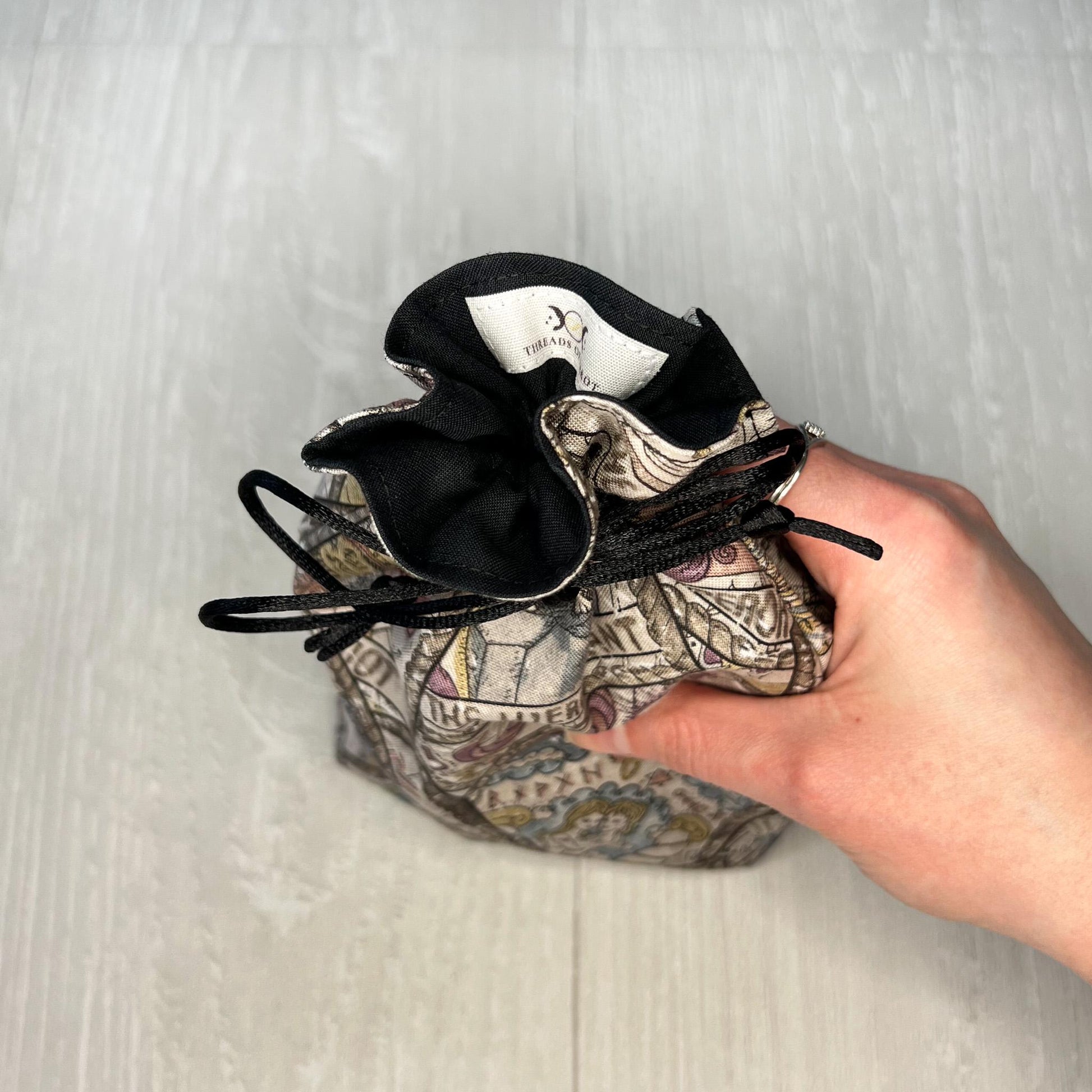 Witchy Tarot Card Bag, Drawstring Pouch, Tarot Deck Storage Holder, Standard Tarot, Halloween Witchcraft Wiccan Divination Gifts & Supplies