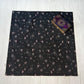 Moon & Star Tarot Cloth, 17"x17" Purple Black Altar Cloth, Tarot Reading Supplies and Accessories, Rune Casting Cloth, Tarot Reader Gift