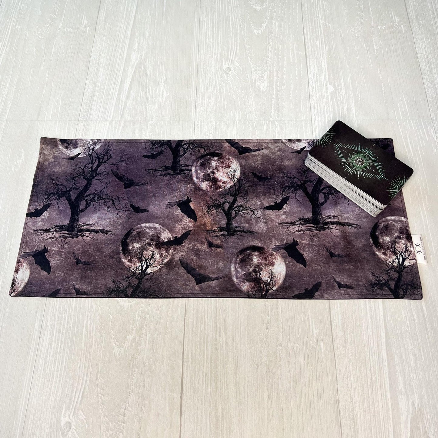 Witchy Altar Cloth, Spooky Forest Tarot Reading Cloth, Earthy Tarot Reading Supplies and Accessories, Rune Casting Cloth, Tarot Reader Gifts