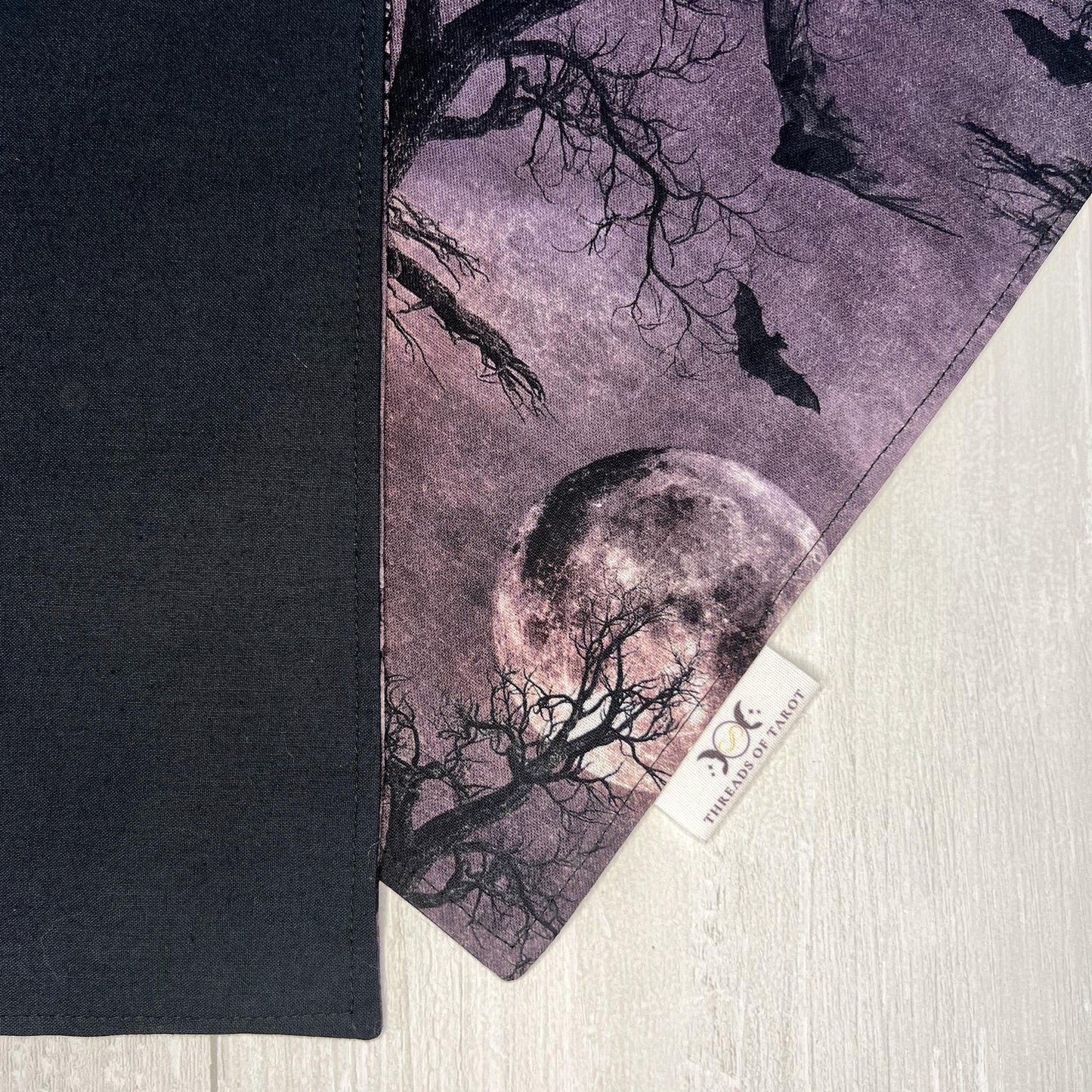 Witchy Altar Cloth, Spooky Forest Tarot Reading Cloth, Earthy Tarot Reading Supplies and Accessories, Rune Casting Cloth, Tarot Reader Gifts