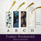 Fabric Bookmarks / Witchy Book Accessories / Book Page Holder / Book of Shadows & Spell Book Mark / Book Gifts / Metallic Unique Bookmark