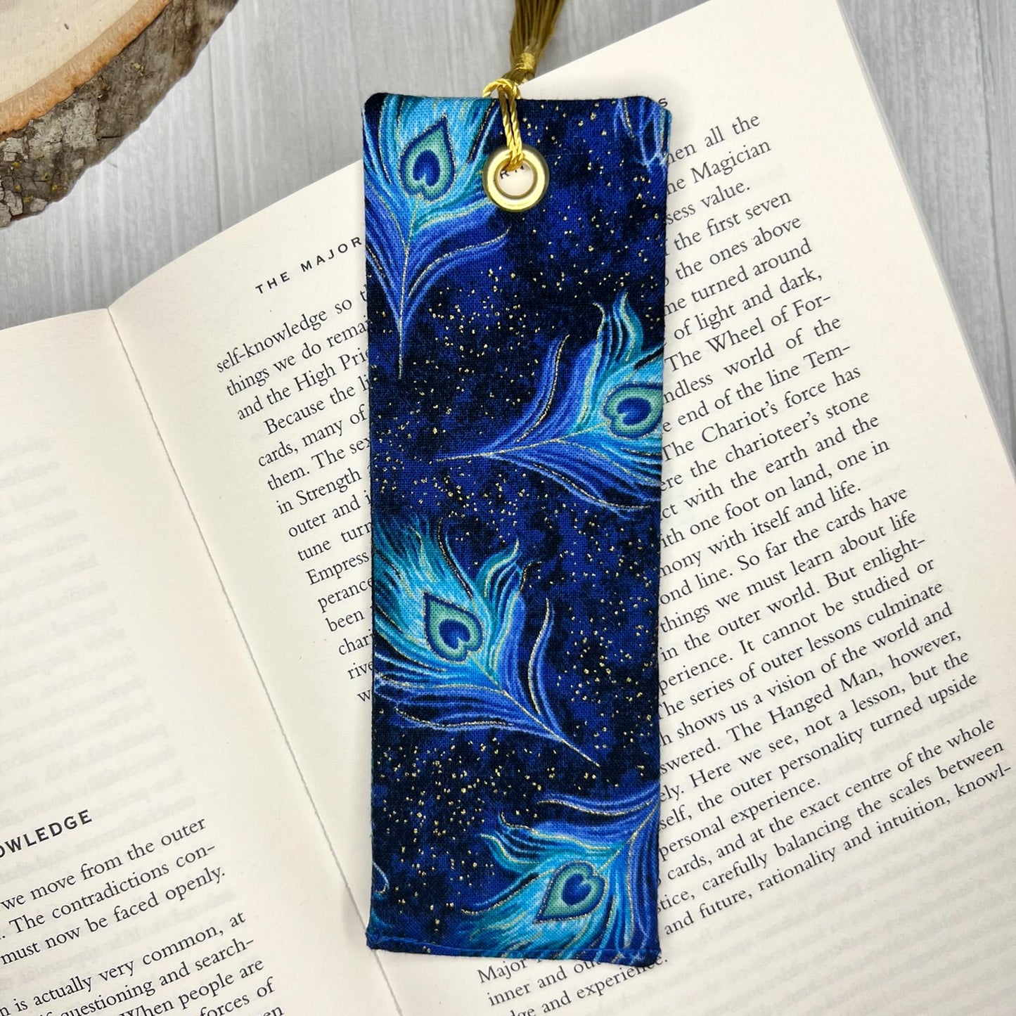 Fabric Bookmarks / Witchy Book Accessories / Book Page Holder / Book of Shadows & Spell Book Mark / Book Gifts / Metallic Unique Bookmark