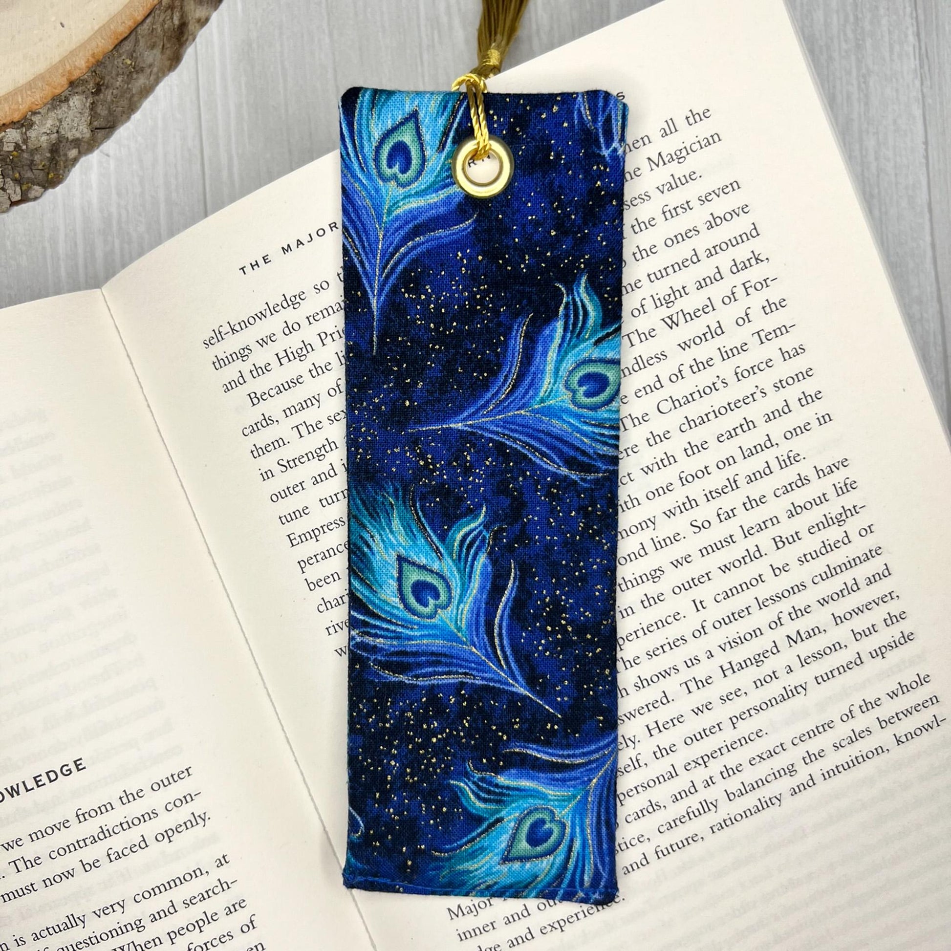 Fabric Bookmarks / Witchy Book Accessories / Book Page Holder / Book of Shadows & Spell Book Mark / Book Gifts / Metallic Unique Bookmark