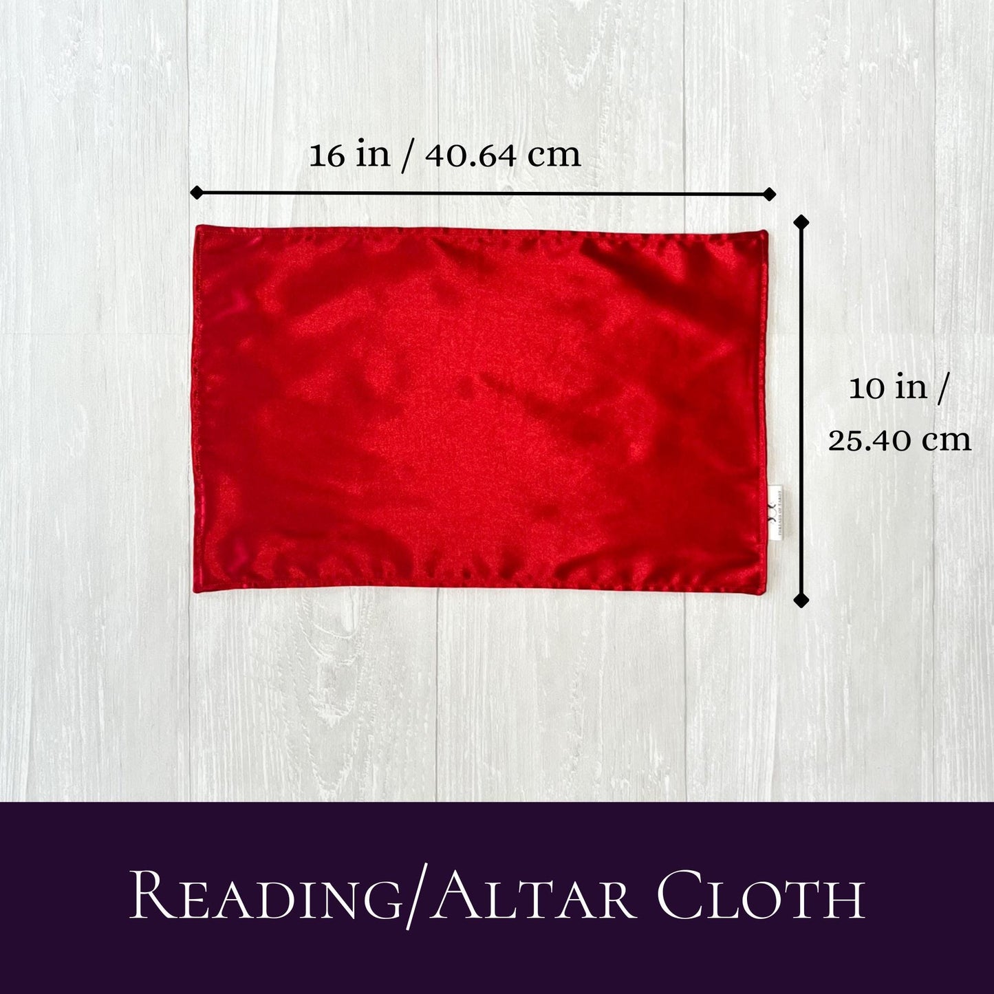 Small Red Satin Altar Cloth, Tarot Reading Cloth, Ritual Cloth, Rune Casting, Tarot Reading Supplies, Divination Tool, Witch Altar Decor