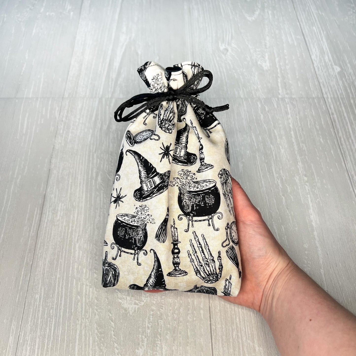 Witchy Tarot Bag, Drawstring Pouch, Tarot Deck Storage Holder, Standard Tarot, Halloween Witchcraft Wiccan Divination Gifts & Supplies