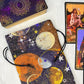 Celestial Tarot Bag, Drawstring Pouch, Tarot Deck Storage Holder, Standard Tarot, Moons Planet Witchcraft Wiccan Divination Gifts & Supplies