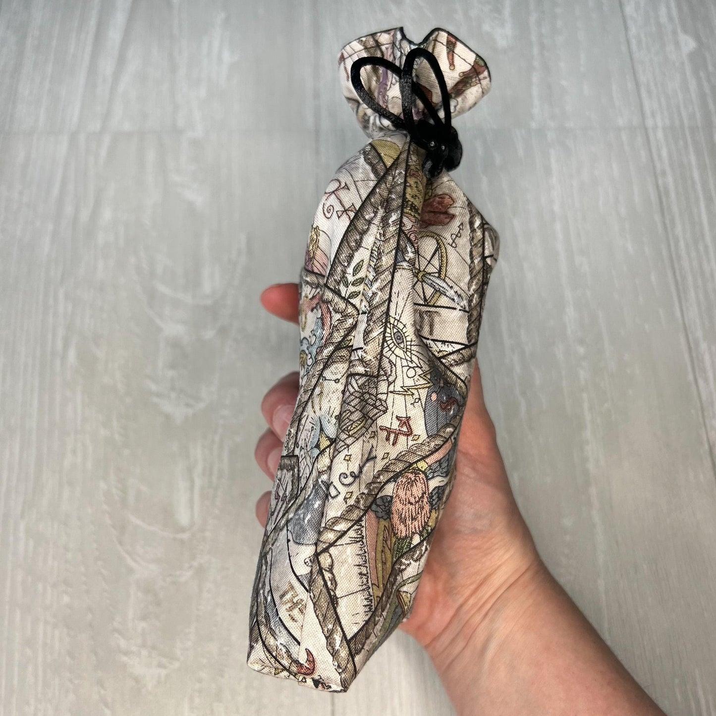 Witchy Tarot Card Bag, Drawstring Pouch, Tarot Deck Storage Holder, Standard Tarot, Halloween Witchcraft Wiccan Divination Gifts & Supplies