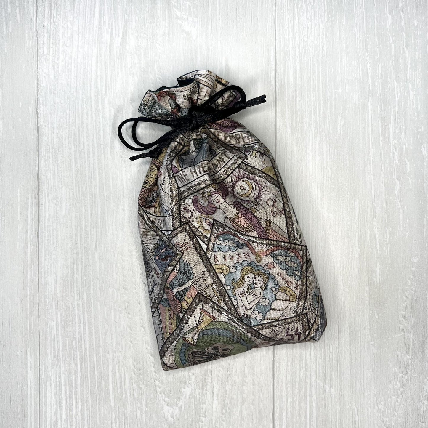 Witchy Tarot Card Bag, Drawstring Pouch, Tarot Deck Storage Holder, Standard Tarot, Halloween Witchcraft Wiccan Divination Gifts & Supplies