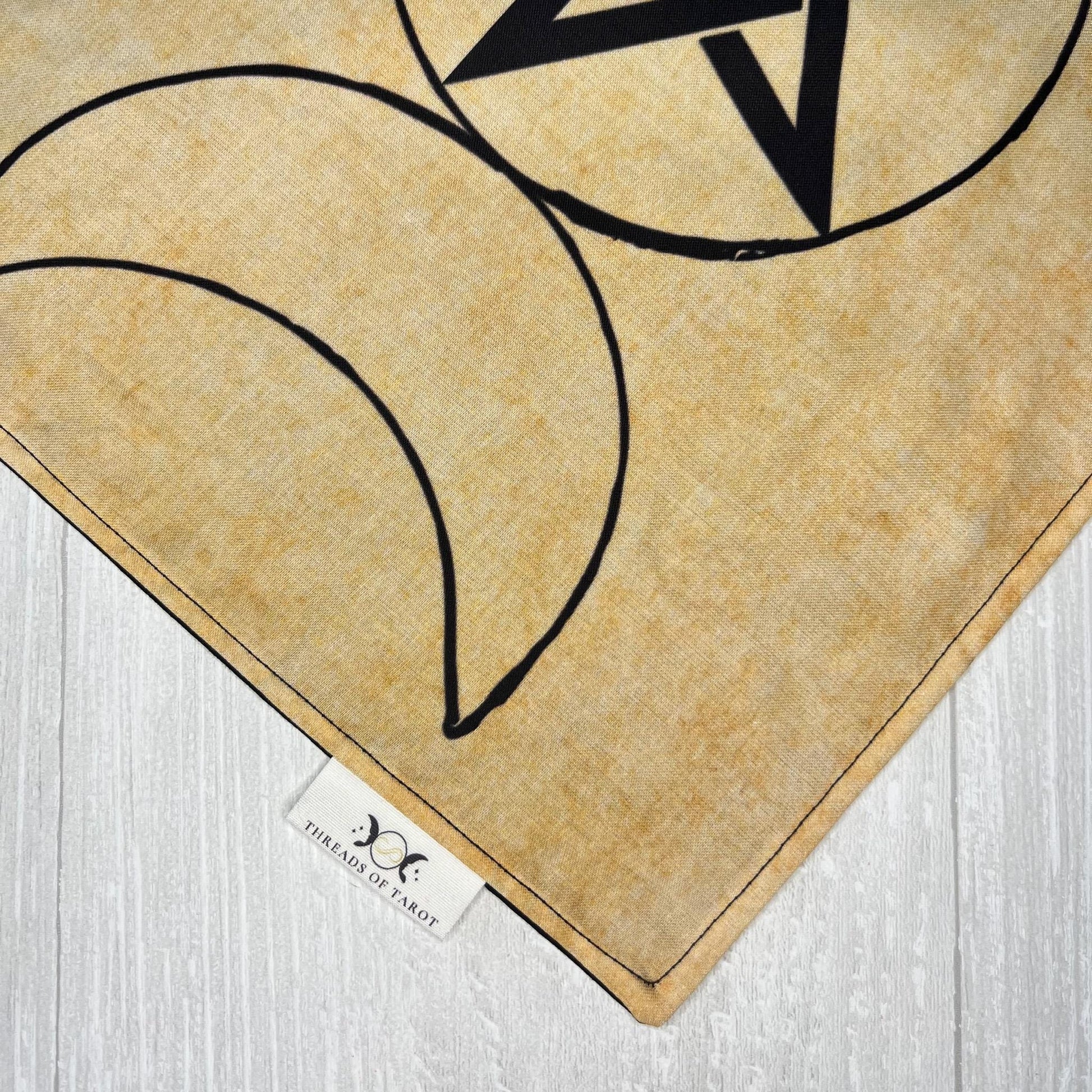 Triple Goddess Pentacle Tarot Cloth, Rune Casting Cloth, Altar Ritual Cloth, Tarot Reading Supplies, Pagan Witchcraft Wiccan Gift Supplies