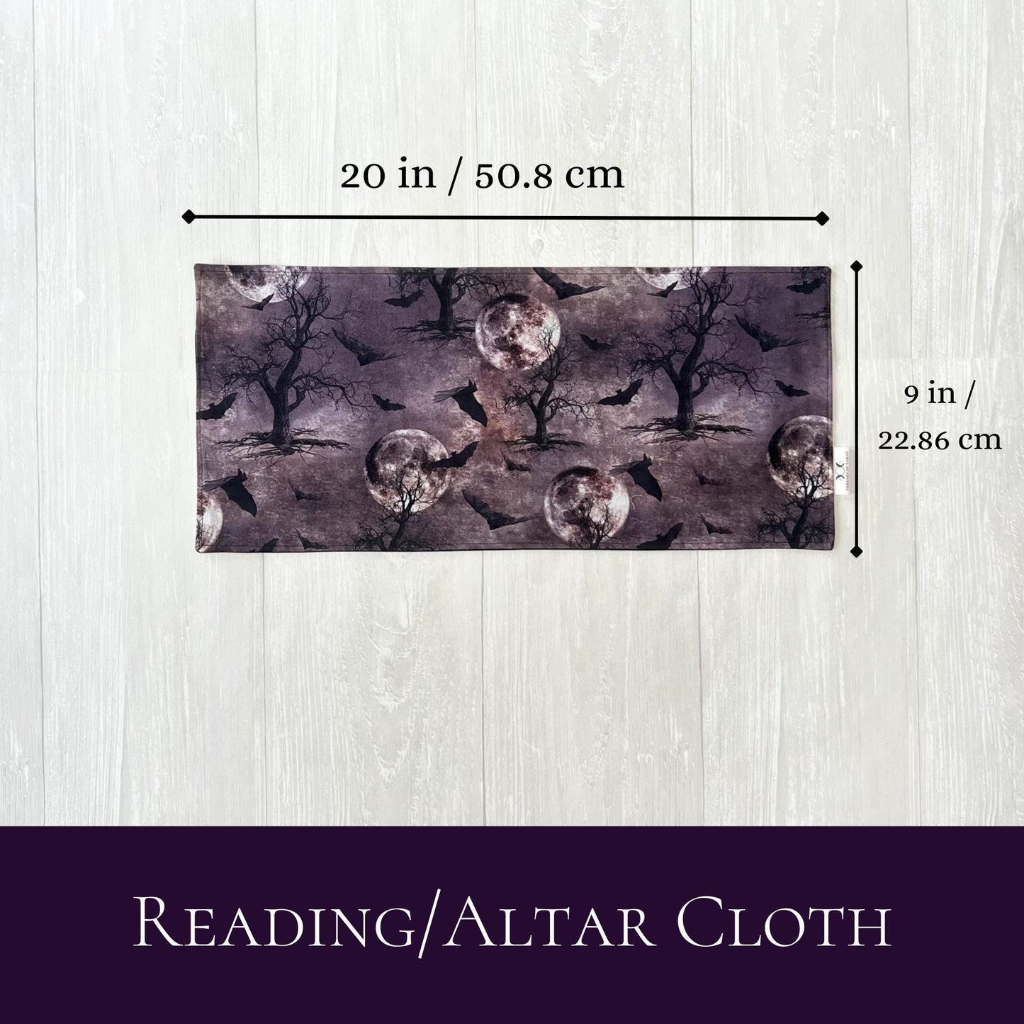 Witchy Altar Cloth, Spooky Forest Tarot Reading Cloth, Earthy Tarot Reading Supplies and Accessories, Rune Casting Cloth, Tarot Reader Gifts