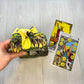 Large Feather Tarot Bag, Yellow Lined Drawstring Pouch, Tarot Deck Storage Holder, Pagan Witchcraft Wiccan Divination Tools Gifts & Supplies