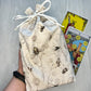 Large Bee Tarot Bag, Lined Drawstring Pouch, Tarot Deck Storage Holder, Standard Tarot, Pagan Witchcraft Wiccan Divination Tools & Gifts