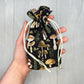 Mini Mushroom Tarot Deck Bag, Drawstring Pouch, Pocket Tarot, Dice Rune Crystal Bag, Witchcraft & Wiccan Supplies Gift, Divination Tools