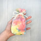 Mini Tie Dye Tarot Bag, Drawstring Pouch, Tarot Deck Storage Holder, Pocket Tarot, Pagan Witchcraft Wiccan Divination Tools Gifts & Supplies
