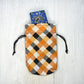 Mini Checkered Tarot Deck Bag, Drawstring Pouch, Pocket Tarot, Dice Rune Crystal Bag, Witchcraft & Wiccan Supplies Gift, Divination Tools