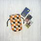 Mini Checkered Tarot Deck Bag, Drawstring Pouch, Pocket Tarot, Dice Rune Crystal Bag, Witchcraft & Wiccan Supplies Gift, Divination Tools