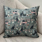 Witchy Throw Pillow, Witchy Black Cat Pillow Case & Insert, Halloween Home Decor, 18x18 Handmade Pillow Cover