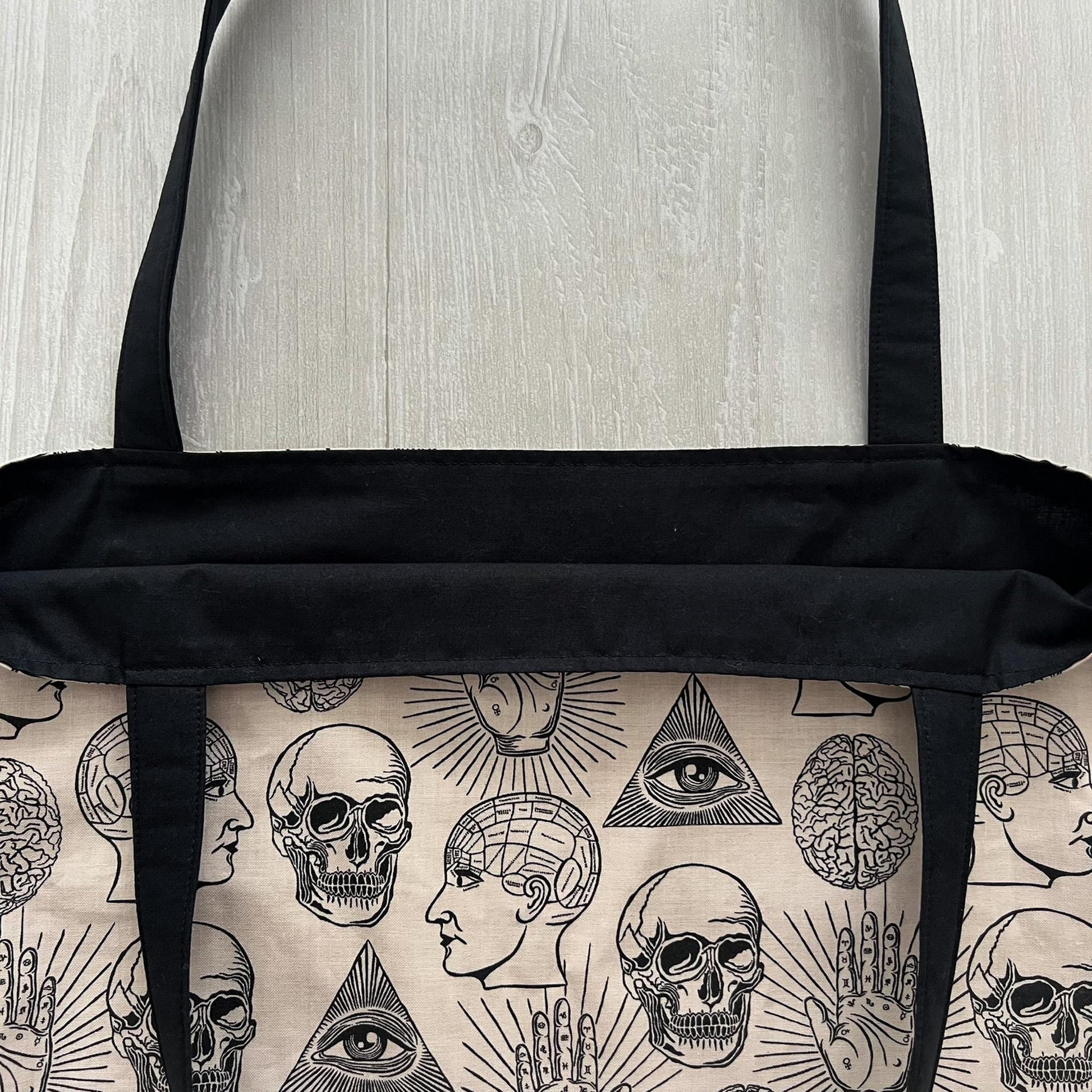 Witchy Tote Bag, Overnight Shoulder Bag, Gothic Witchy Tote Bag, Tarot Tote Bag, Witch Bag