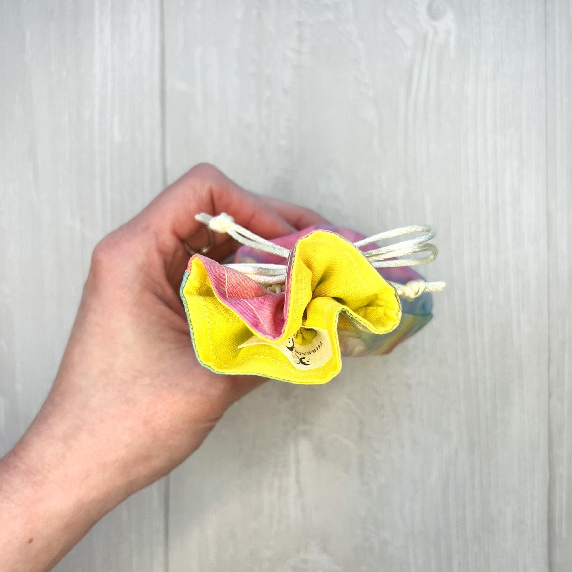 Mini Tie Dye Tarot Bag, Drawstring Pouch, Tarot Deck Storage Holder, Pocket Tarot, Pagan Witchcraft Wiccan Divination Tools Gifts & Supplies