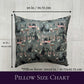 Witchy Throw Pillow, Witchy Black Cat Pillow Case & Insert, Halloween Home Decor, 18x18 Handmade Pillow Cover