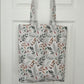 Mushroom Foliage Tote Bag, Shoulder Bag, Witchy Tarot Tote Bag, Overnight Tote Bag, Cottagecore Witch Bag