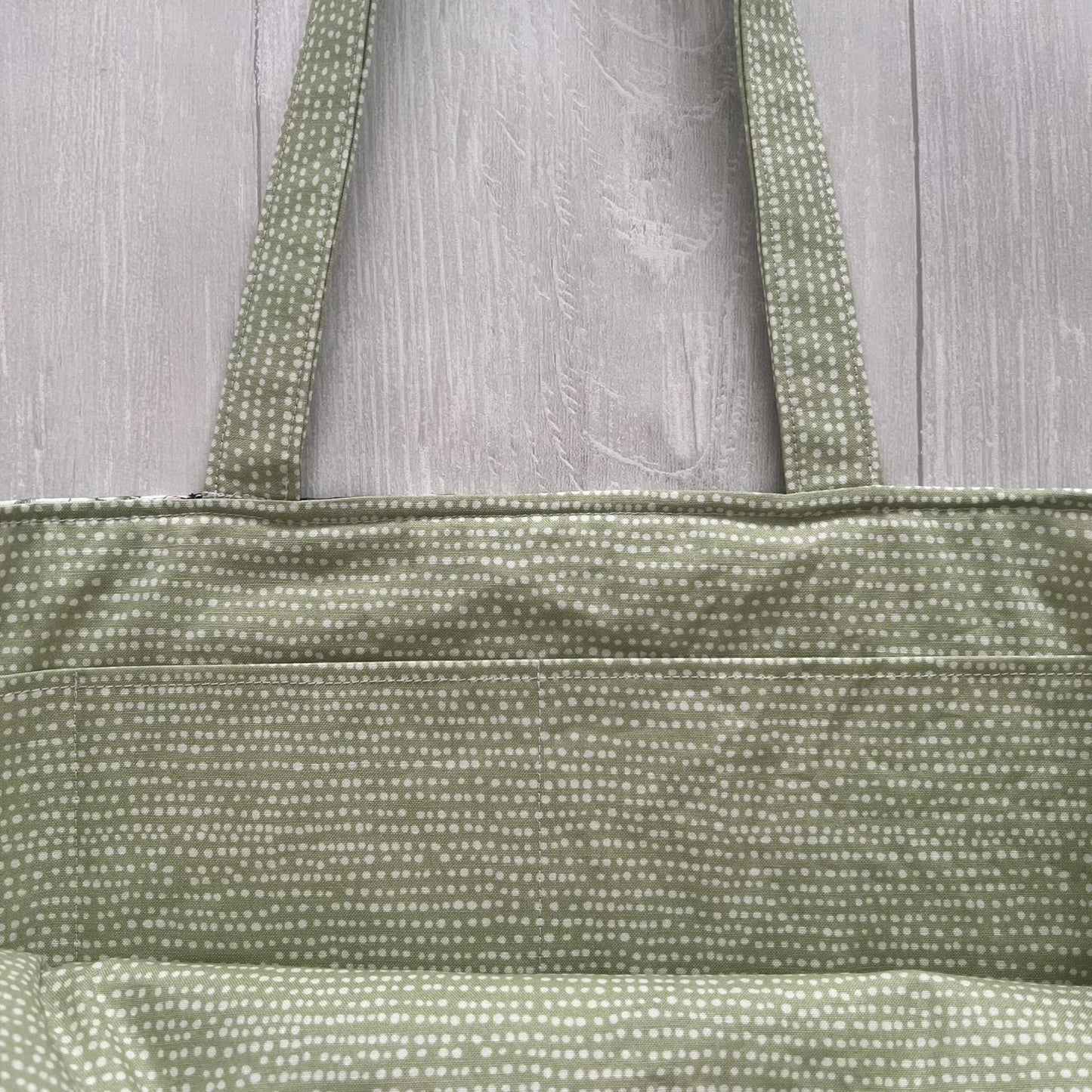 Mint Green Lunar Moth Tote Bag With Pockets, Shoulder Bag, Witchy Tarot Tote Bag, Overnight Tote Bag, Witch Bag