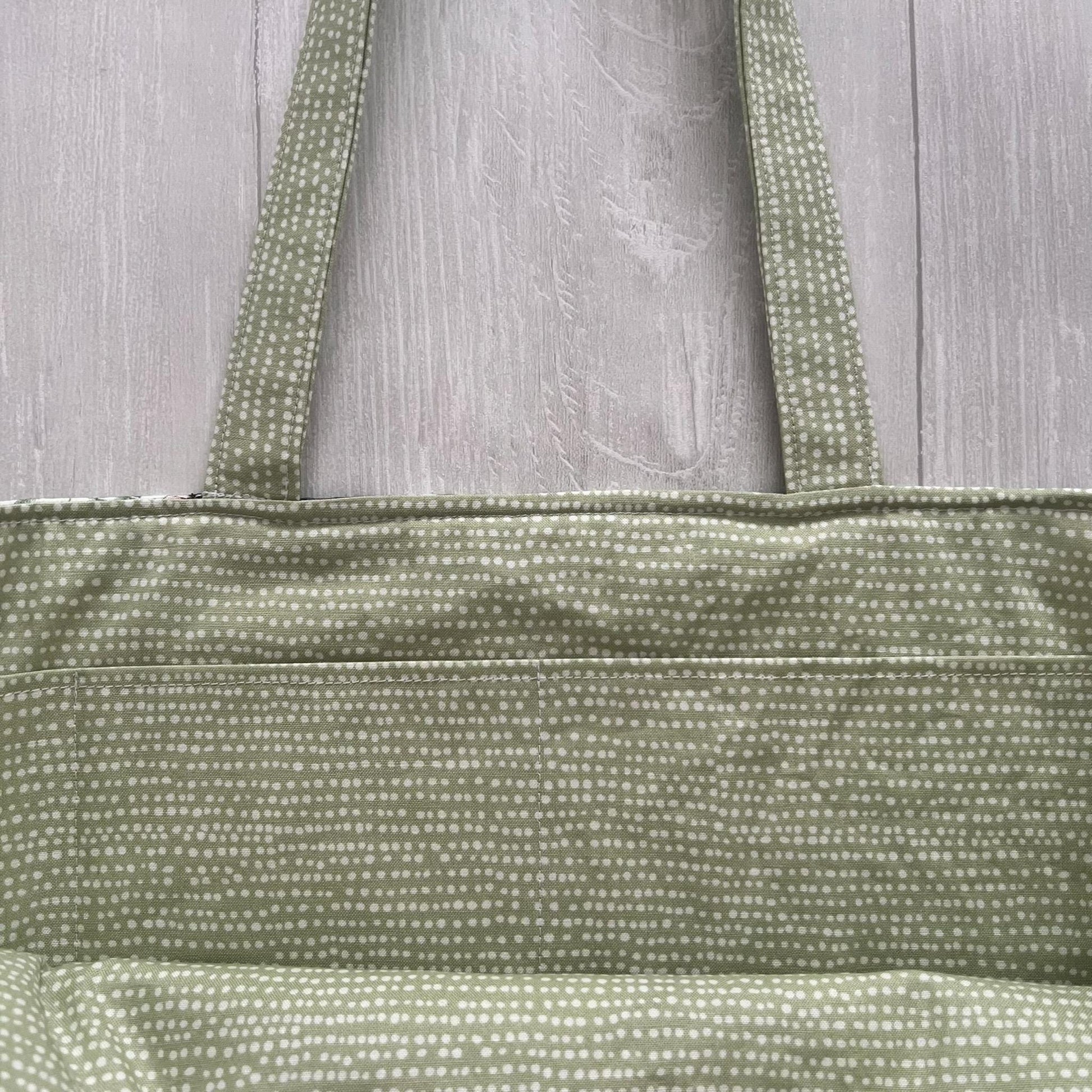 Mint Green Lunar Moth Tote Bag With Pockets, Shoulder Bag, Witchy Tarot Tote Bag, Overnight Tote Bag, Witch Bag